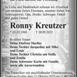 Traueranzeige Ronny Kreutzer