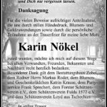 Danksagung Karin Nökel