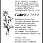 Danksagung Gabriele Pohle