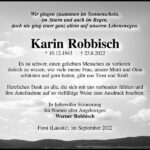 Danksagung Karin Robbisch