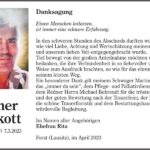Danksagung Rainer Kockott