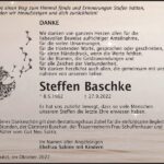 Danksagung Steffen Baschke