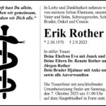 Traueranzeige Erik Rother