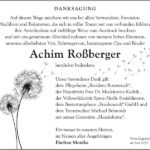 Danksagung Achim Roßberger ATX