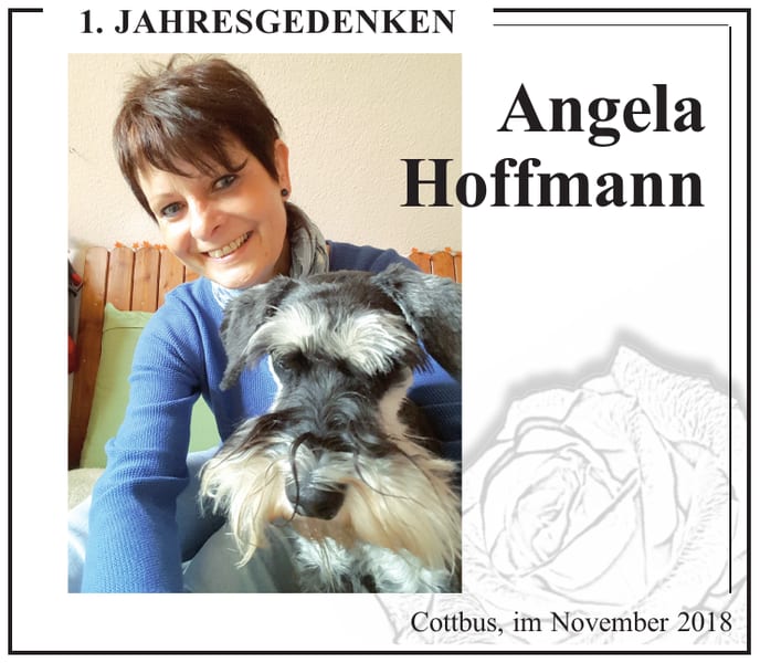Jahresgedenken Angela Hoffmann