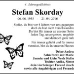 Jahresgedenken Stefan Skorday