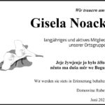 Nachruf Gisela Noack