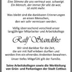 Nachruf Ralf Standtke