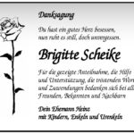 Danksagung Brigitte Scheike