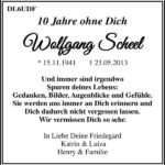 Jahresgedenken Wolfgang Scheel