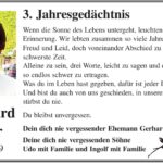 Jahresgedenken Hildegard Kramer