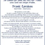 Danksagung Frank Zaroban
