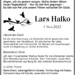 Danksagung Lars Halko