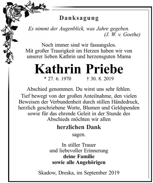 Danksagung Kathrin Priebe