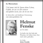 Jahresgedenken Helmut Fenske