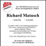 Nachruf Richard Matusch