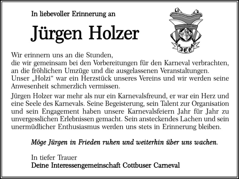 Nachruf Jürgen Holzer