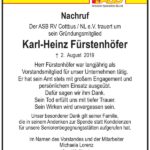 Nachruf Karl-Heinz Fürstenhöfer
