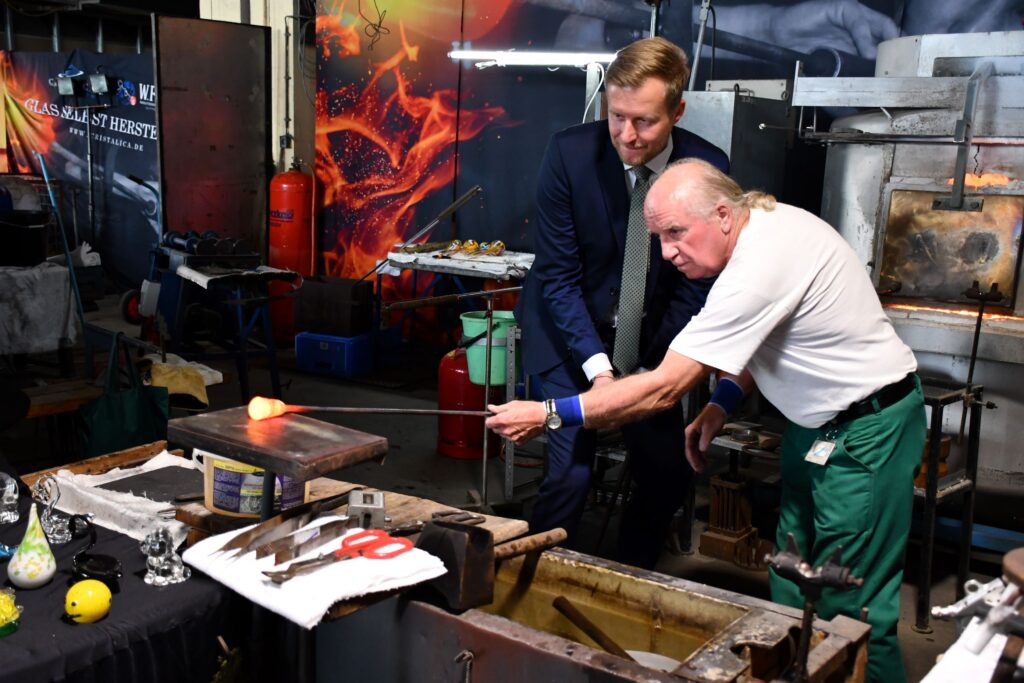 Landrat Martin Heusler zu Besuch im Amt Döbern-Land