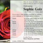 Danksagung Sophie Golz