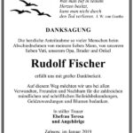 Traueranzeige Rudolf Fischer