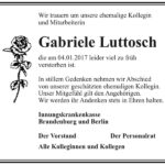 Nachruf Gabriele Luttosch