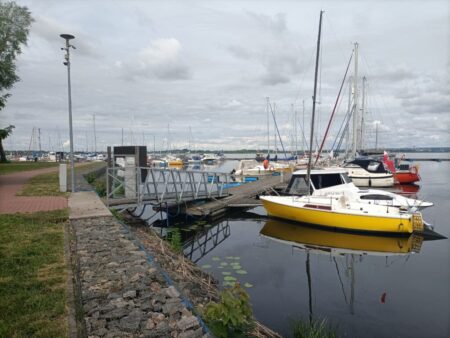 Unser Station in der Marina am Dammschen See in Stettin.
