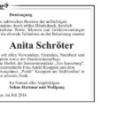 Danksagung Anita Schröter