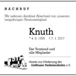 Nachruf Knuth