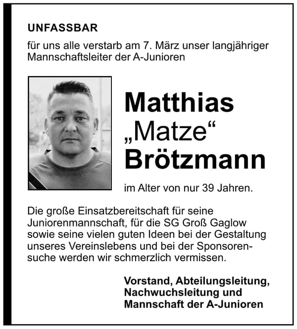 Nachruf Matthias „Matze“ Brötzmann