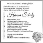 Danksagung Hanna Schulz