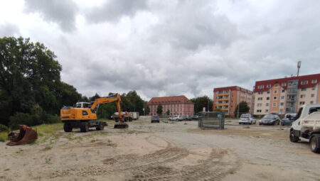 Seit 10. September haben die vorbereitenden Arbeiten des Bereiches Färberquartier begonnen.