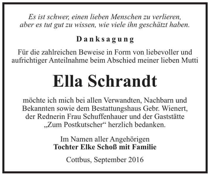 Danksagung Ella Schrandt
