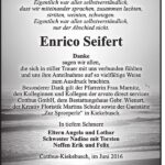 Danksagung Enrico Seifert