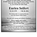 Traueranzeige Enrico Seifert