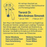 Traueranzeige MiroAndreas Simonek