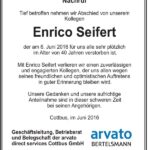 Nachruf Enrico Seifert