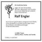 Danksagung Ralf Engler
